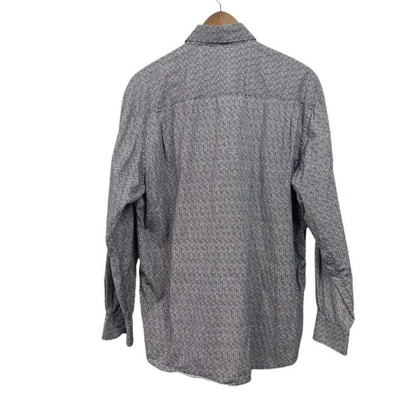 Alan Flusser Shirt Men's Size L Cotton Multicolor Button Up Long Sleeve - Picture 2 of 5